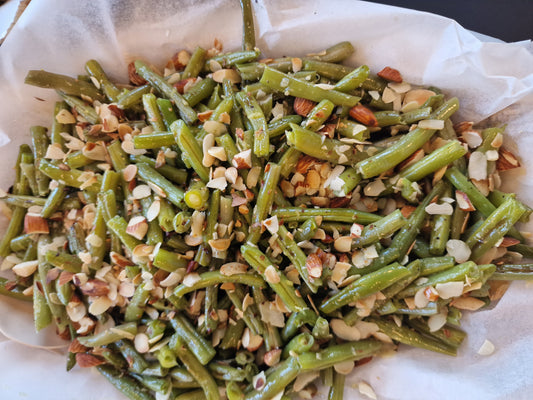 Experience the Bountiful Freshness of Roasted Green Bean with Almonds and Lemon